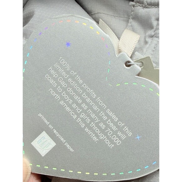 Baby Gap Brannan Baby Bear In Gray Winter Jacket Limited Edition 14” Plush Toy - Picture 13 of 14